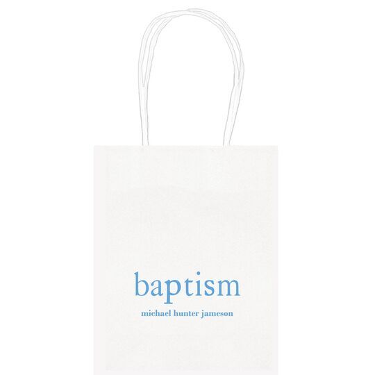 Big Word Baptism Mini Twisted Handled Bags